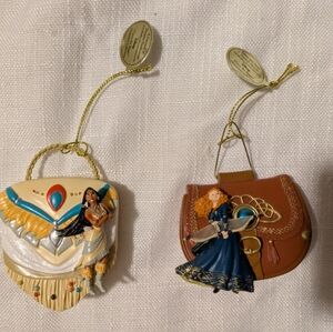 Disney Pocahontas and Merida Ornaments
